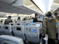 ボーイング７８７の機内